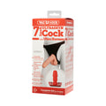Vac-U-Lock - 7 Inch ULTRASKYN Cock - With Ultra Harness White - Fantasies Boutique
