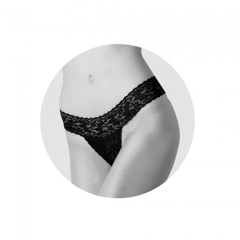 Love to Love Secret Panty 2 Rechargeable Vibrating Panty Set With Remote Black Onyx (box) - Fantasies Boutique