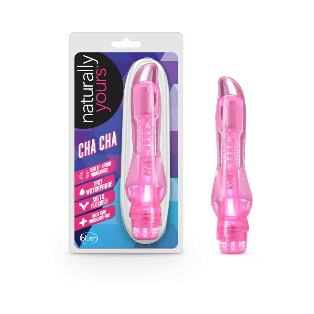 Blush Naturally Yours Cha Cha Slimline Vibrator Pink - Fantasies Boutique