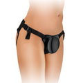 King Cock Elite Beginner's Body Dock Strap-On Harness Black - Fantasies Boutique