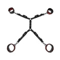 Fifty Shades of Grey Sweet Anticipation Reversible Under Mattress Restraint Set Red/Black - Fantasies Boutique
