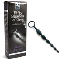 Fifty Shades of Grey Pleasure Intensified Silicone Anal Beads Black - Fantasies Boutique