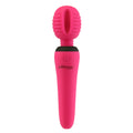 PalmPower Groove Rechargeable Silicone Mini Wand Massager Fuchsia - Fantasies Boutique