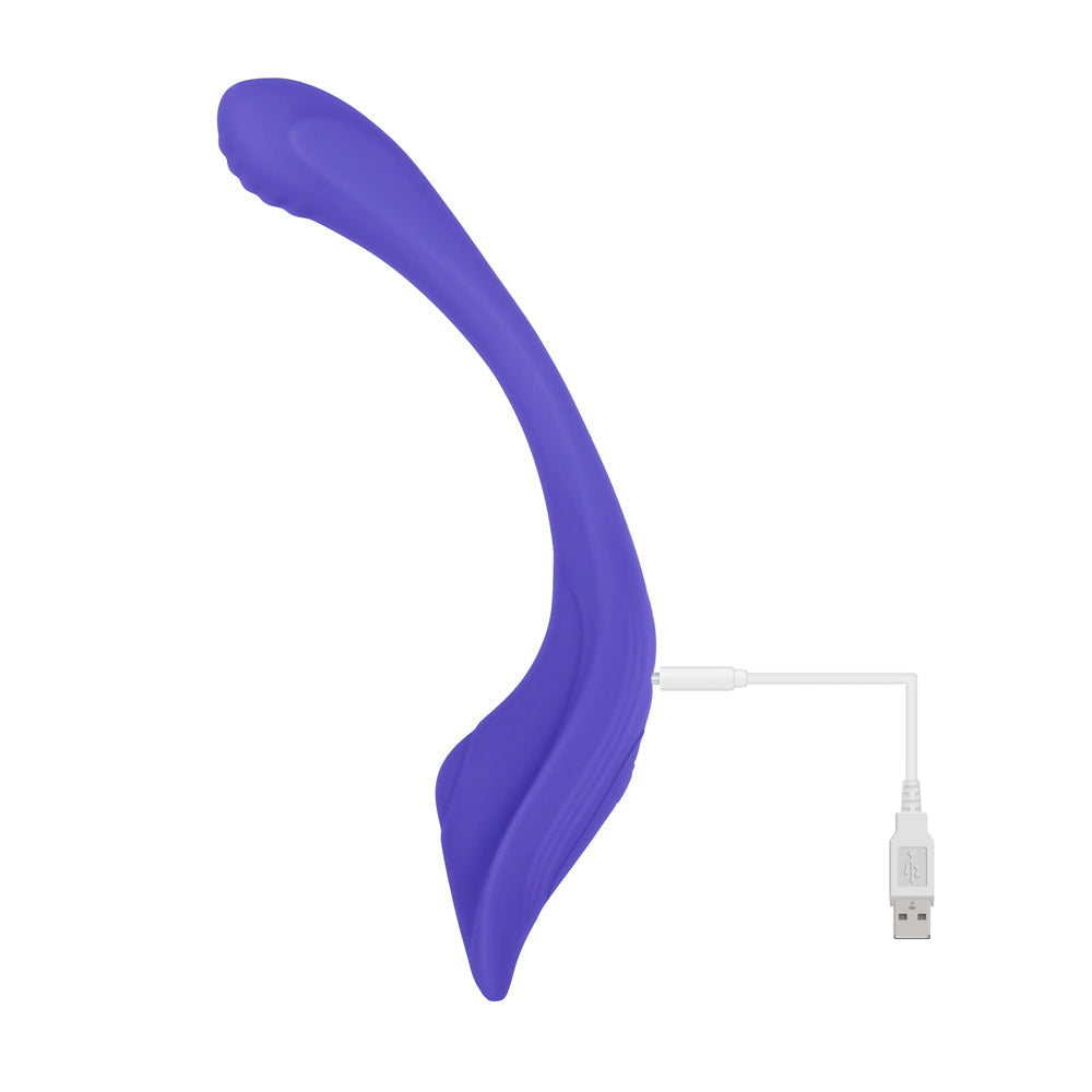 Evolved Anywhere Vibe Rechargeable Remote-Controlled Poseable Silicone Vibrator Blue - Fantasies Boutique