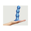 Strap-On-Me Hybrid Collection Silicone Dildo Plug Balls Metallic Blue L - Fantasies Boutique