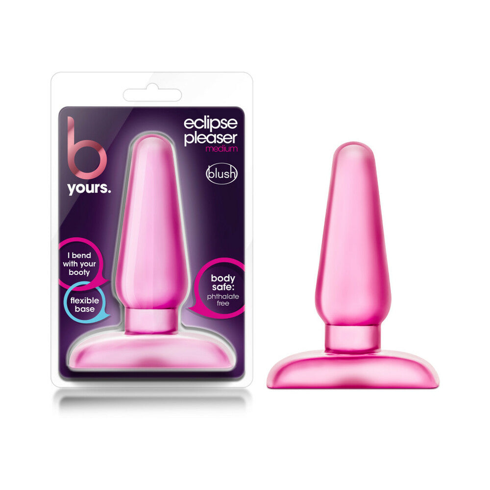 B Yours Eclipse Pleaser Anal Plug Medium Pink - Fantasies Boutique