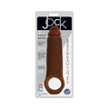 Curve Toys Jock 2 in. Enhancer with Ball Strap Extension Sheath Brown