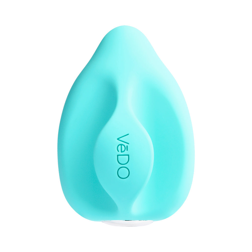 VeDO Yumi Rechargeable Finger Vibe - Tease Me Turquoise - Fantasies Boutique