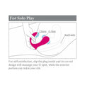 3Some Double Ecstasy Dual Stimulation Silicone Vibrator Red - Fantasies Boutique