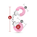 Blush Temptasia Adjustable Faux Fur Cuffs Pink - Fantasies Boutique