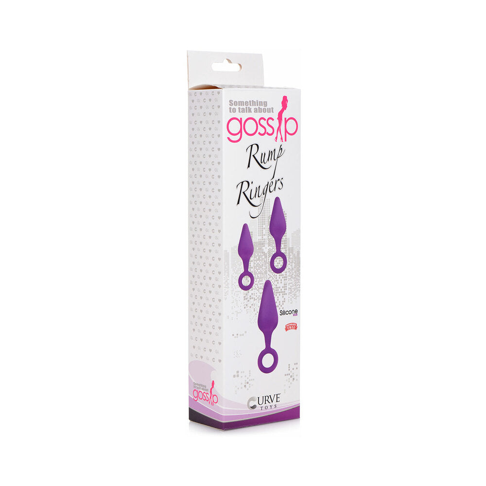 Gossip Rump Ringers 3-Piece Silicone Anal Plug Training Set Violet