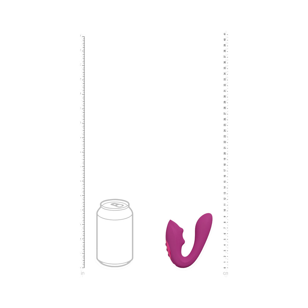 VIVE YUKI Rechargeable Dual Motor G-Spot Vibrator with Massaging Beads Pink - Fantasies Boutique