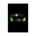 Ouch! Glow in the Dark Bonded Leather Breathable Ball Gag Neon Green