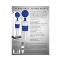 Evolved On The Dot Rechargeable Silicone Flexible Head Wand Vibrator Blue/White - Fantasies Boutique
