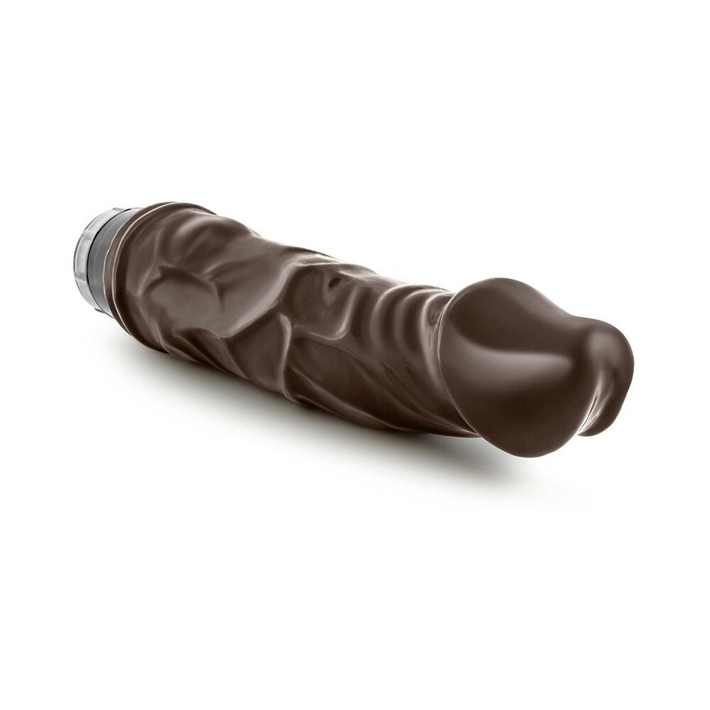 Dr. Skin Vibe 6 Realistic 8.75 in. Vibrating Dildo Brown - Fantasies Boutique