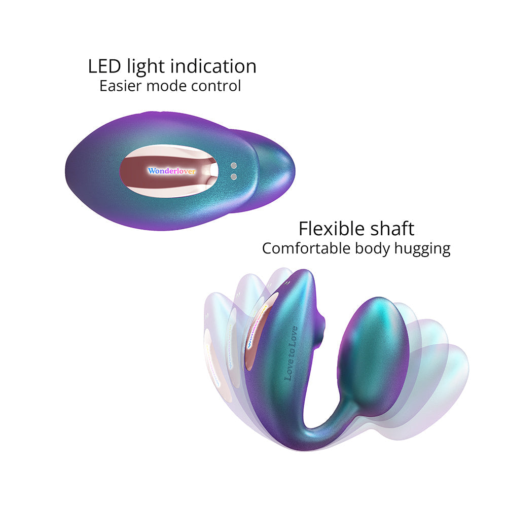 Love to Love Wonderlover with Remote Iridescent Turquoise - Fantasies Boutique