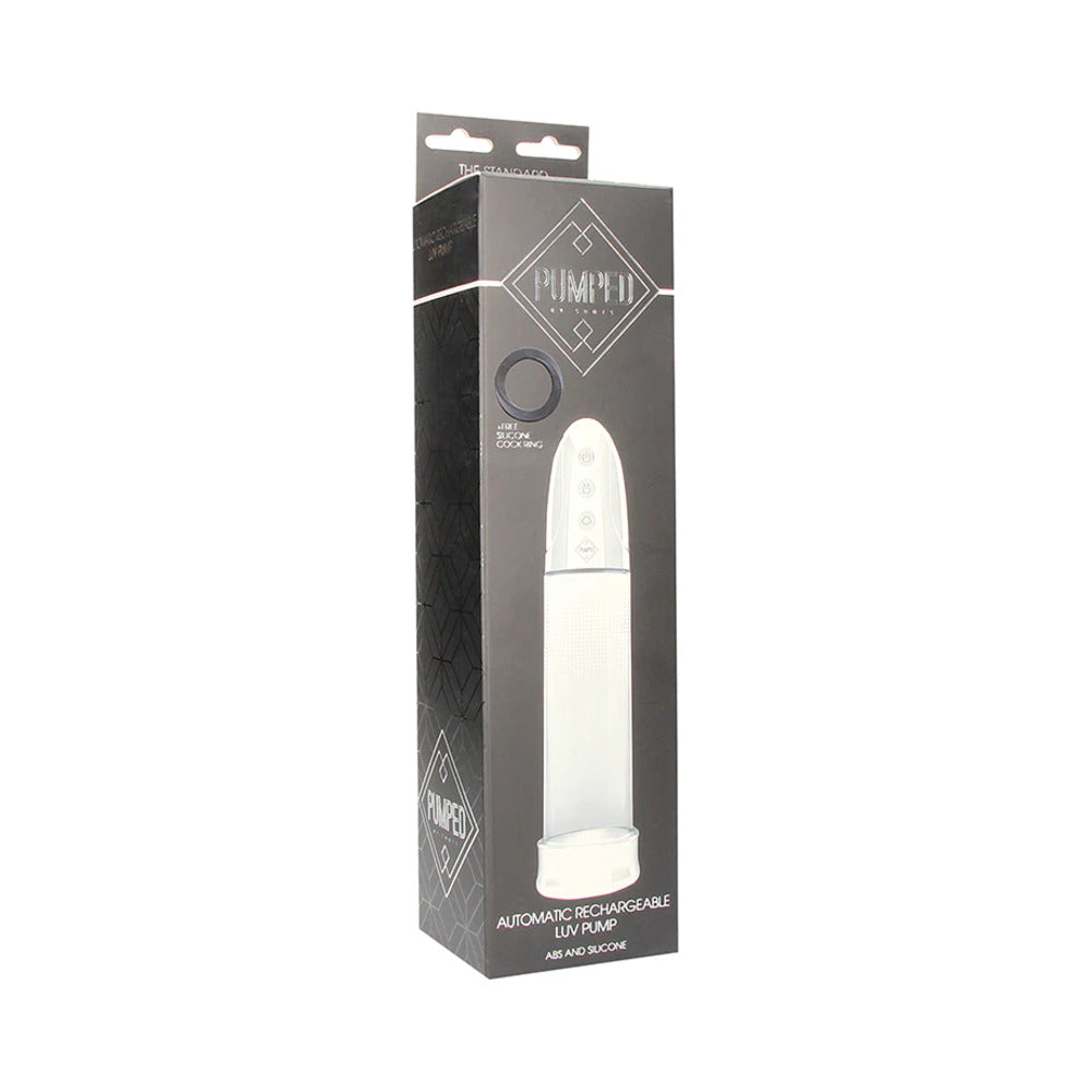 Shots Pumped Automatic Rechargeable Luv Pump Clear - Fantasies Boutique