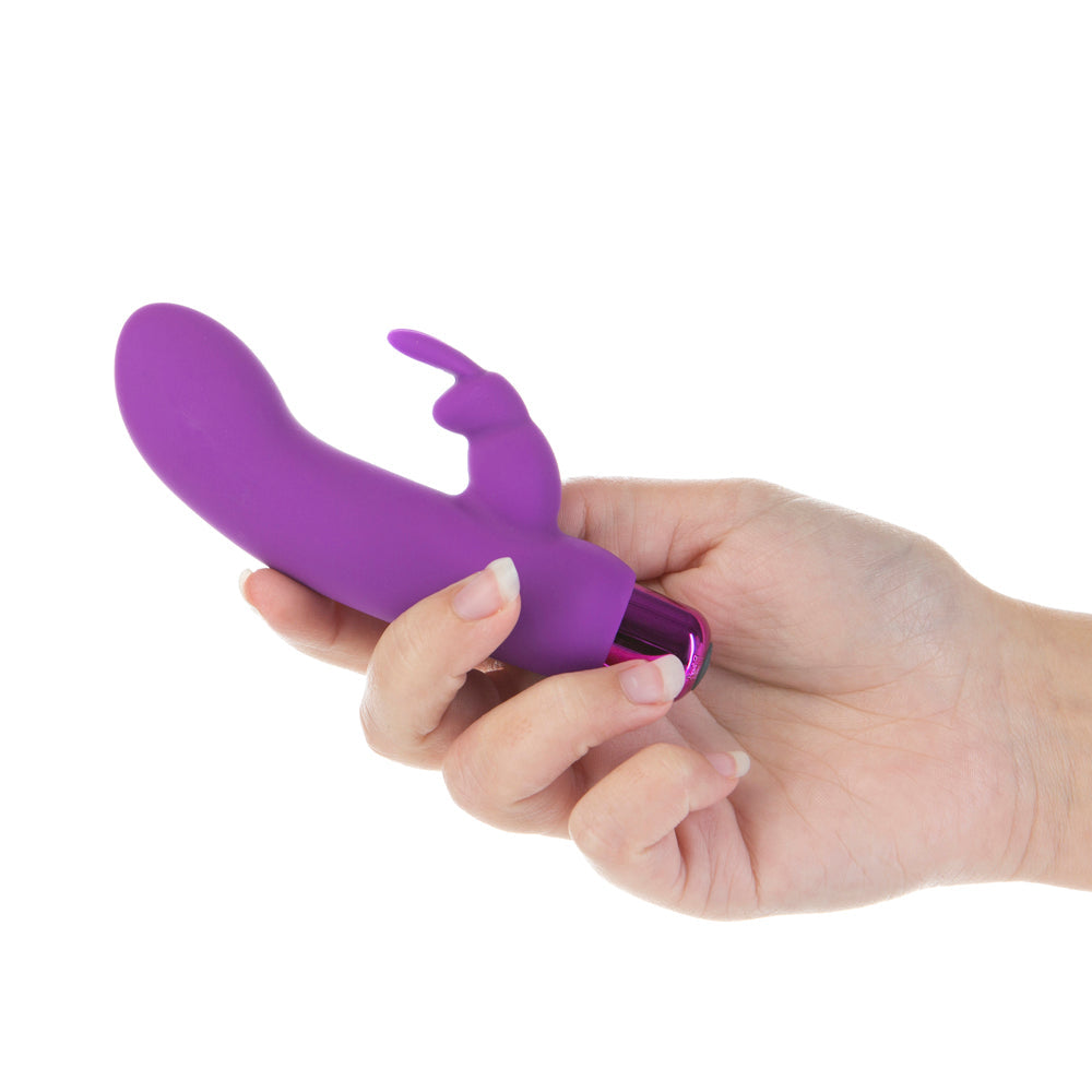 Powerbullet Alice's Bunny Rechargeable Bullet Vibrator with Silicone Rabbit Sleeve Purple - Fantasies Boutique