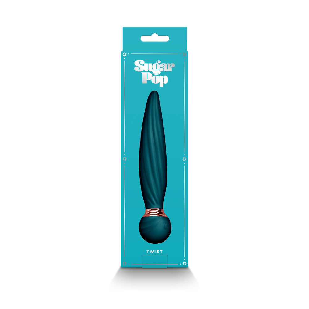 Sugar Pop Twist Gyrating Bendable Vibe Teal - Fantasies Boutique