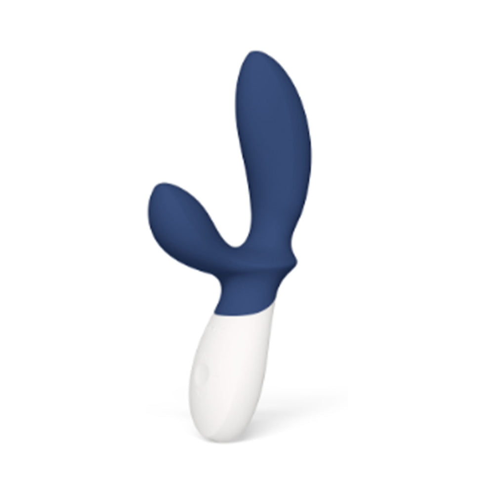 Lelo Loki Wave 2 Rechargeable Silicone Dual Stimulation Prostate Vibrator Base Blue - Fantasies Boutique
