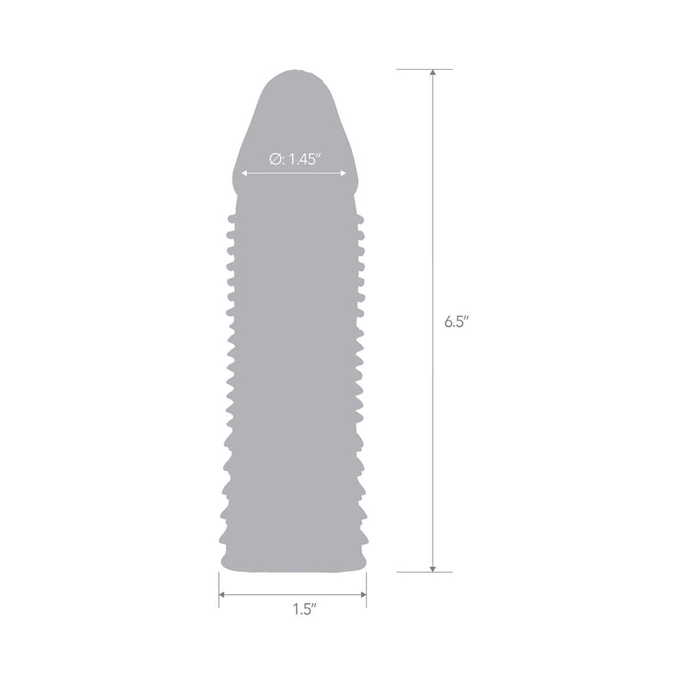 Blue Line 6.5 in. Triple Sensation Penis Enhancing Sleeve Extension - Fantasies Boutique