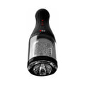 PDX Elite Talk Dirty Rotobator Rechargeable Rotating Masturbator Clear/Black - Fantasies Boutique