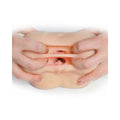 PDX Fuck Me Silly To Go Petite Fantasy Bubble Butt Dual Entry Stroker Beige - Fantasies Boutique