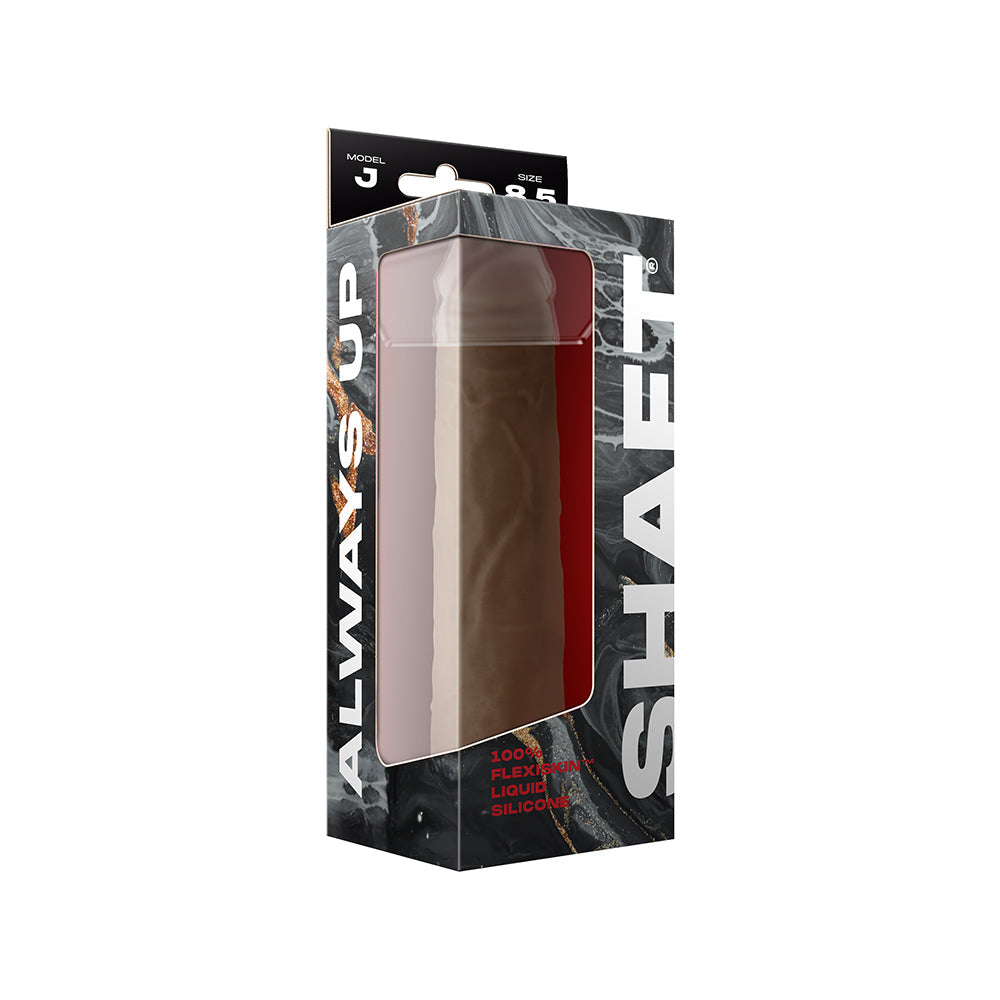 Shaft Model J: 8.5 in. Dual Density Silicone Dildo Oak - Fantasies Boutique
