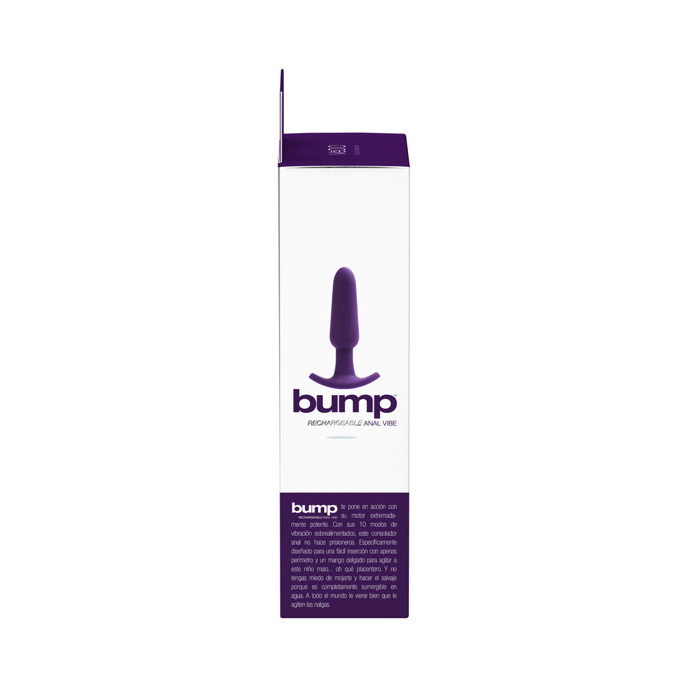 VeDO Bump Rechargeable Anal Vibe - Deep Purple - Fantasies Boutique