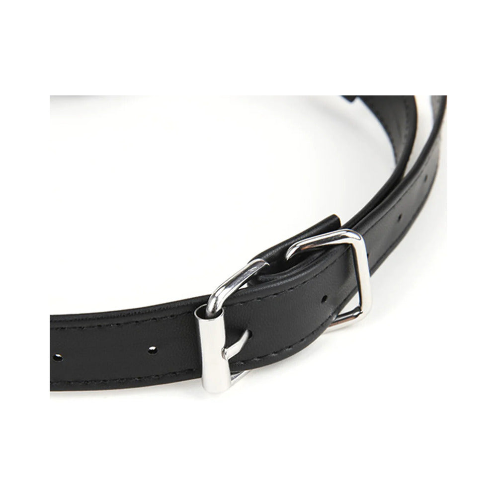 Lux Fetish Breathable Ball Gag with Adjustable Pressure Nipple Clamps - Fantasies Boutique