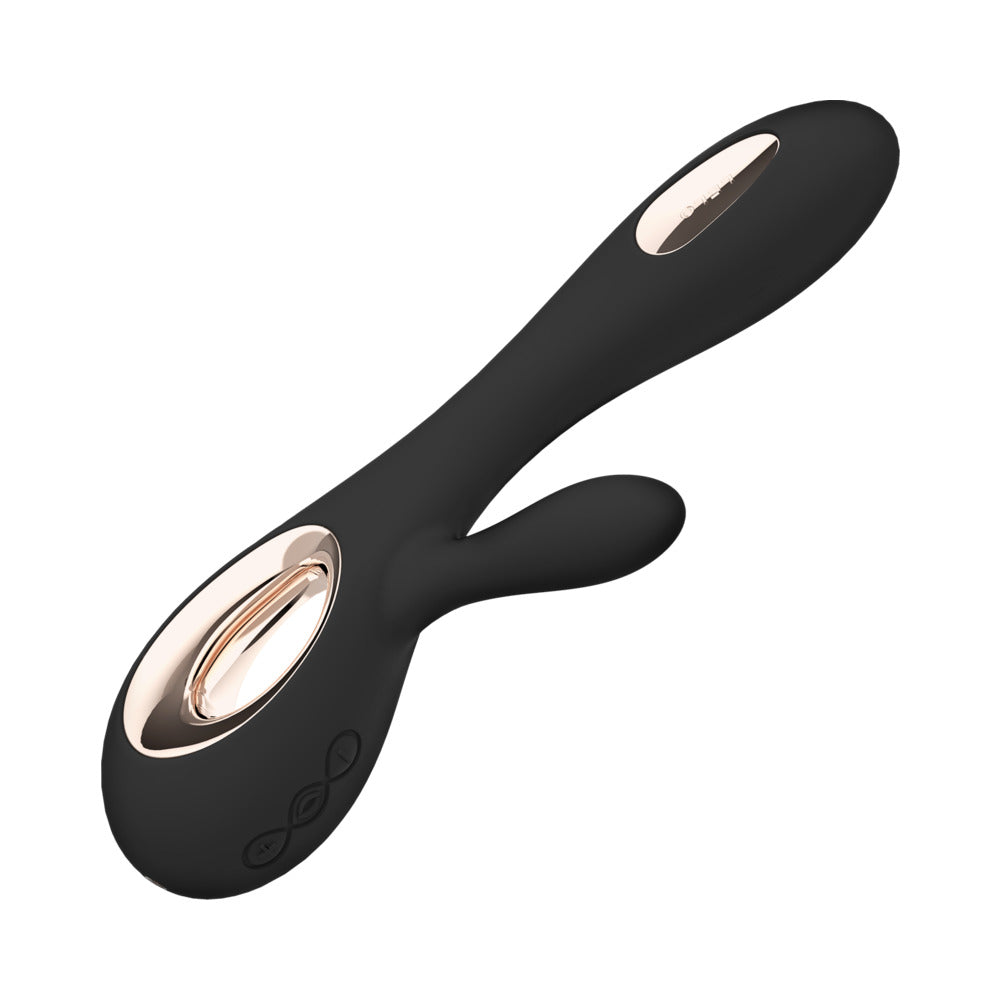 LELO SORAYA WAVE Rechargeable Rabbit Vibrator Black - Fantasies Boutique