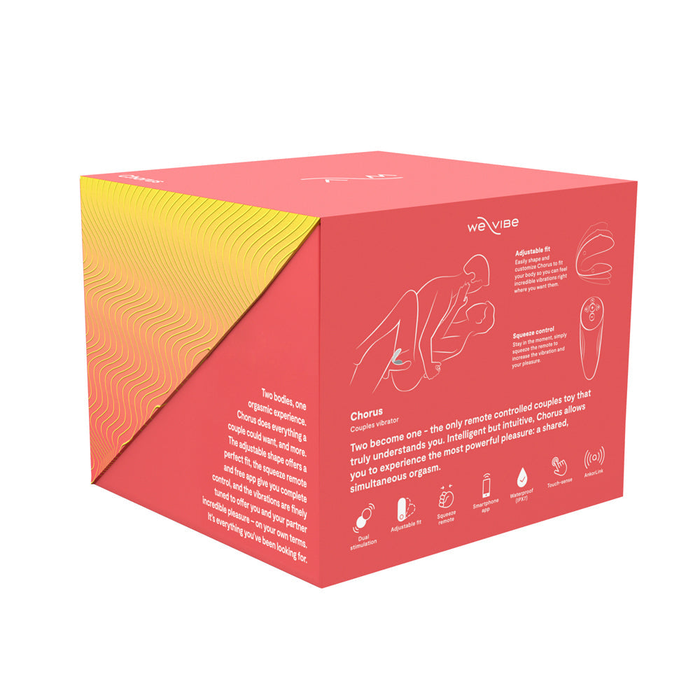 We-Vibe Chorus Rechargeable Remote-Controlled Silicone Couples Vibrator Crave Coral - Fantasies Boutique