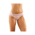 Ivy Lace Bikini Panty With Lattice Cut-Out Back Light Pink L/XL - Fantasies Boutique