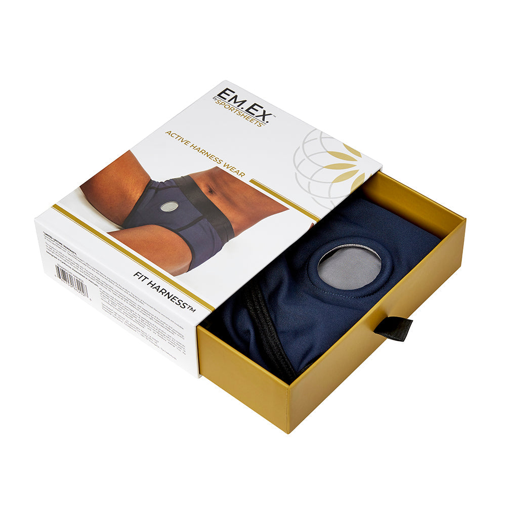 Sportsheets Em.Ex. Fit Harness Navy L - Fantasies Boutique