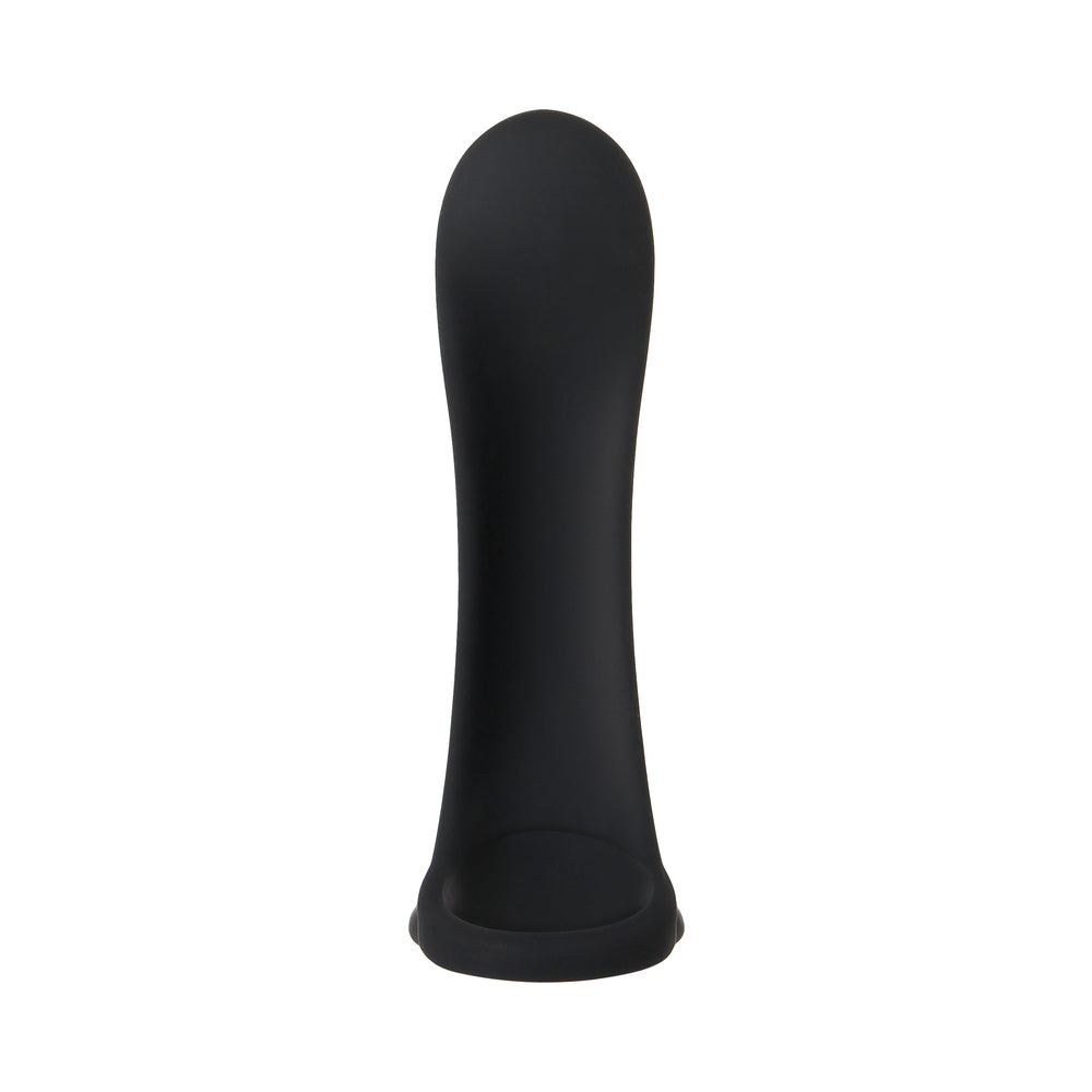 Zero Tolerance Cock Armor Rechargeable Vibrating Silicone Cock Sheath Black - Fantasies Boutique