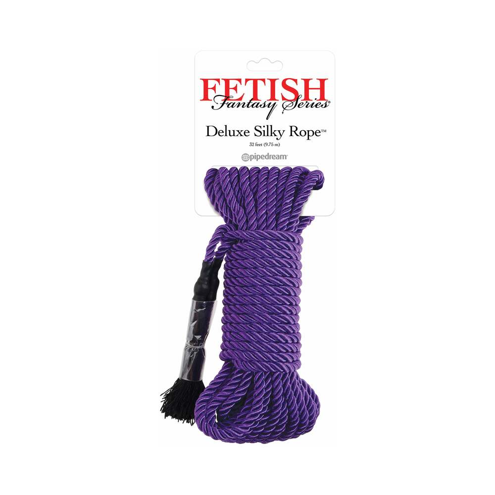 Fetish Fantasy Series Deluxe Silk Rope 9.75 m / 32 ft. Purple - Fantasies Boutique