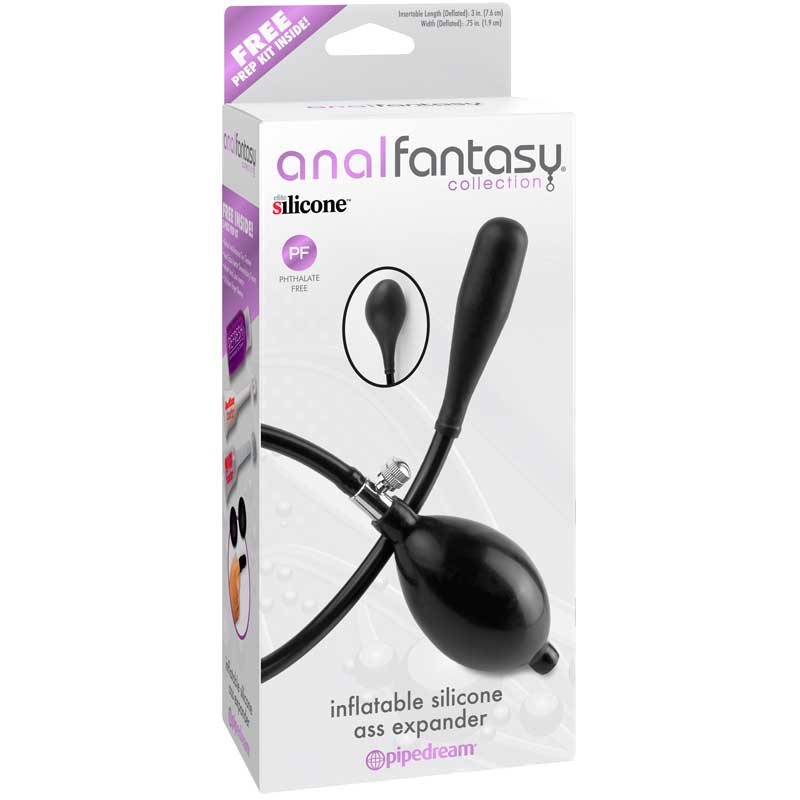 Pipedream Anal Fantasy Collection Inflatable Silicone Ass Expander Black - Fantasies Boutique