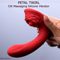 Bloomgasm Petal Twirl Clit Massaging Silicone Vibrator