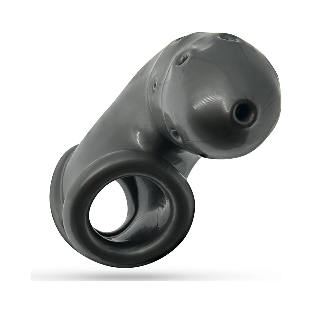 OxBalls Airlock Air-Lite Vented Chastity Steel - Fantasies Boutique