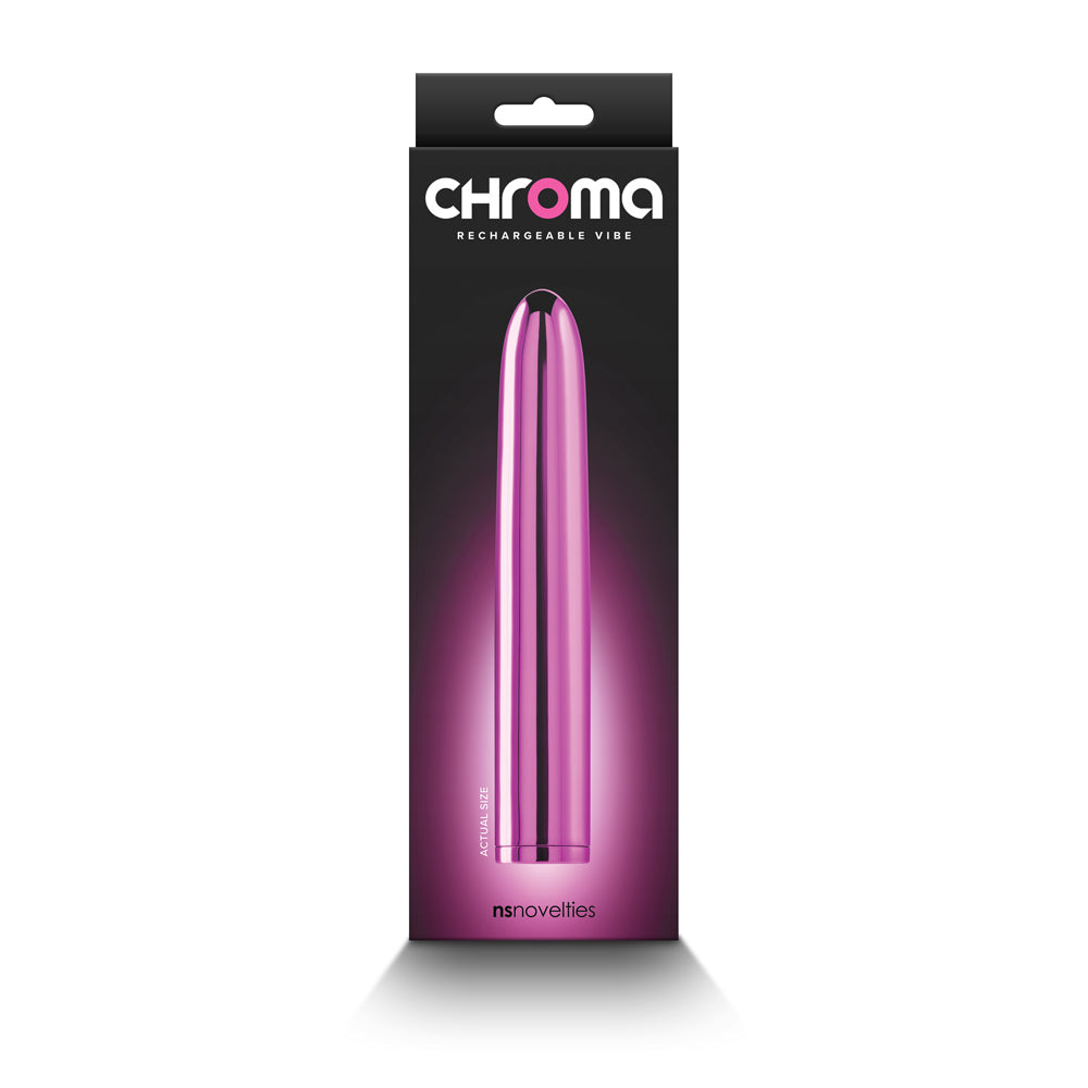 Chroma Rechargeable Vibe 7 in. Pink - Fantasies Boutique