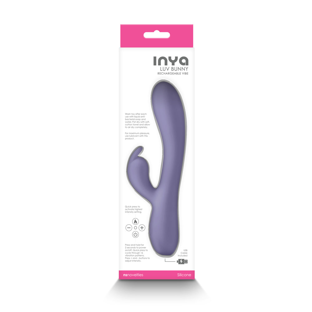 INYA Luv Bunny Rechargeable Vibe Purple - Fantasies Boutique