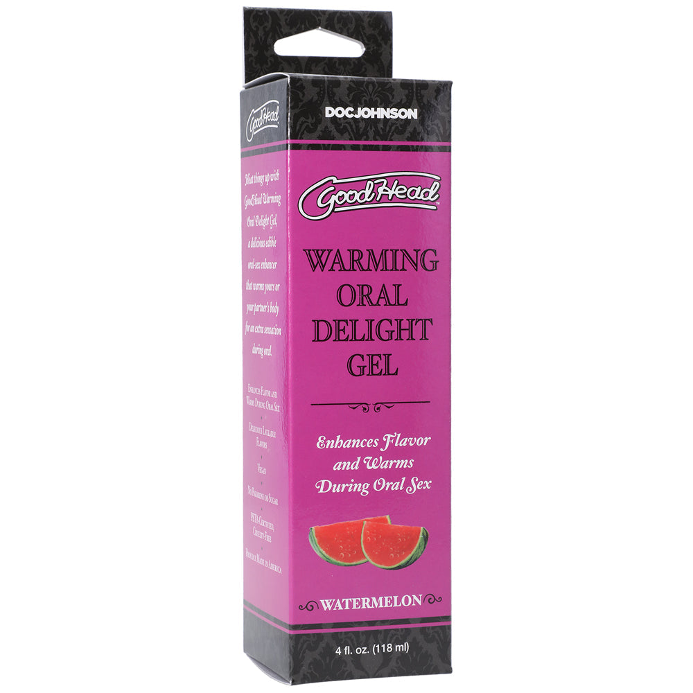 GoodHead Warming Head Oral Delight Gel Watermelon 4 oz. - Fantasies Boutique