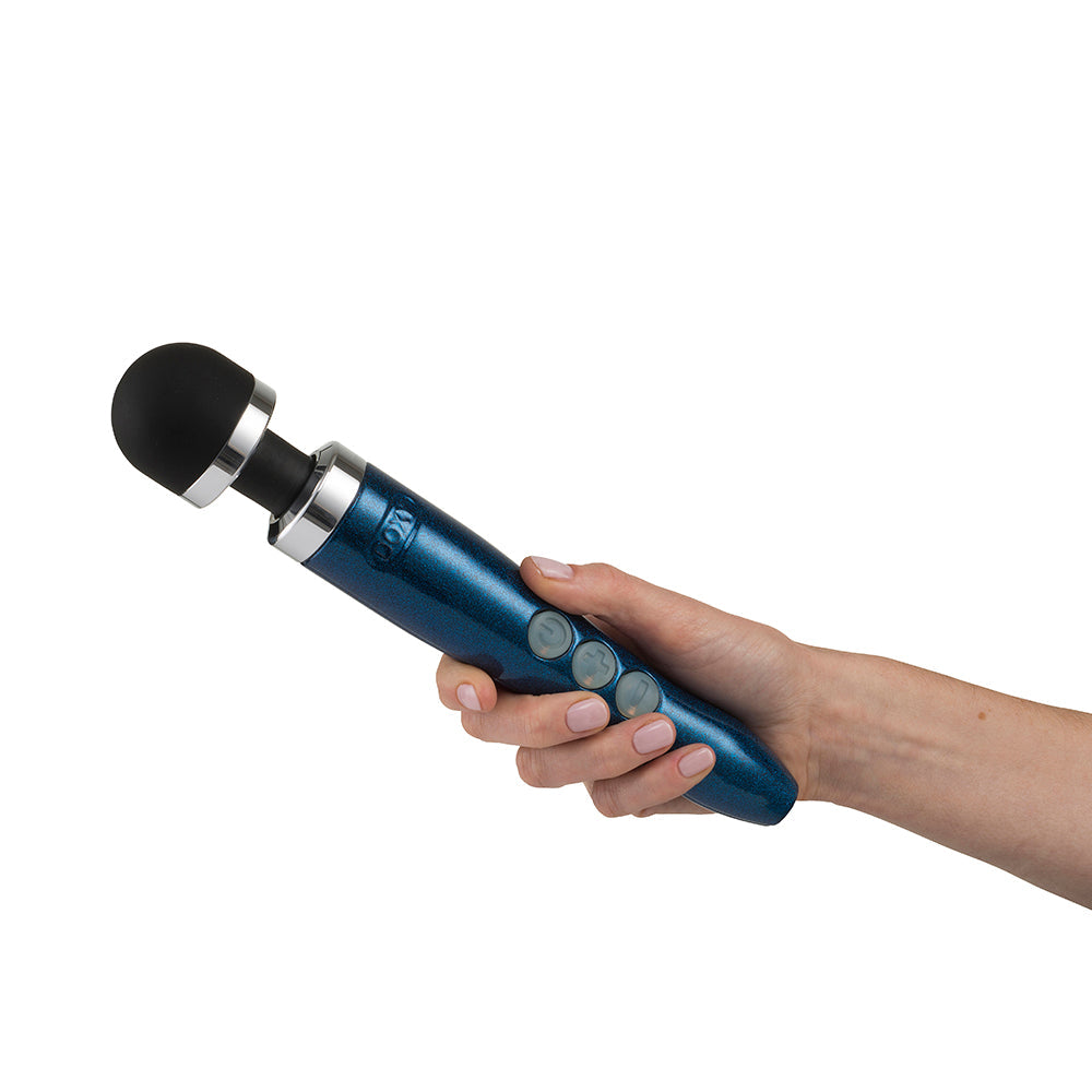 Doxy Die Cast 3R Rechargeable Compact Wand Vibrator Blue Flame - Fantasies Boutique