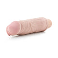 Au Naturel Home Wrecker 9.5 in. Dual Density Vibrating Dildo Beige - Fantasies Boutique