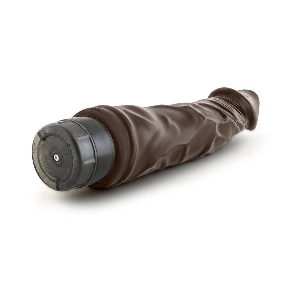 Dr. Skin Vibe 6 Realistic 8.75 in. Vibrating Dildo Brown - Fantasies Boutique