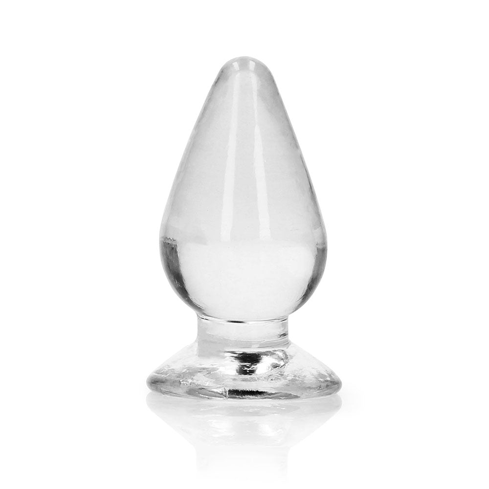 RealRock Crystal Clear 3.5 in. Anal Plug Clear - Fantasies Boutique