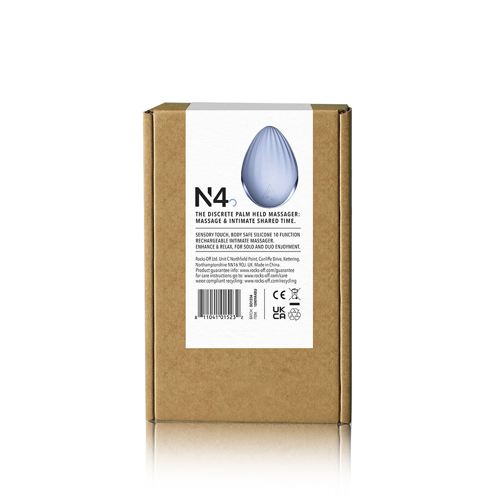 NIYA 4 Rechargeable Silicone Palm Held Massager Cornflower - Fantasies Boutique