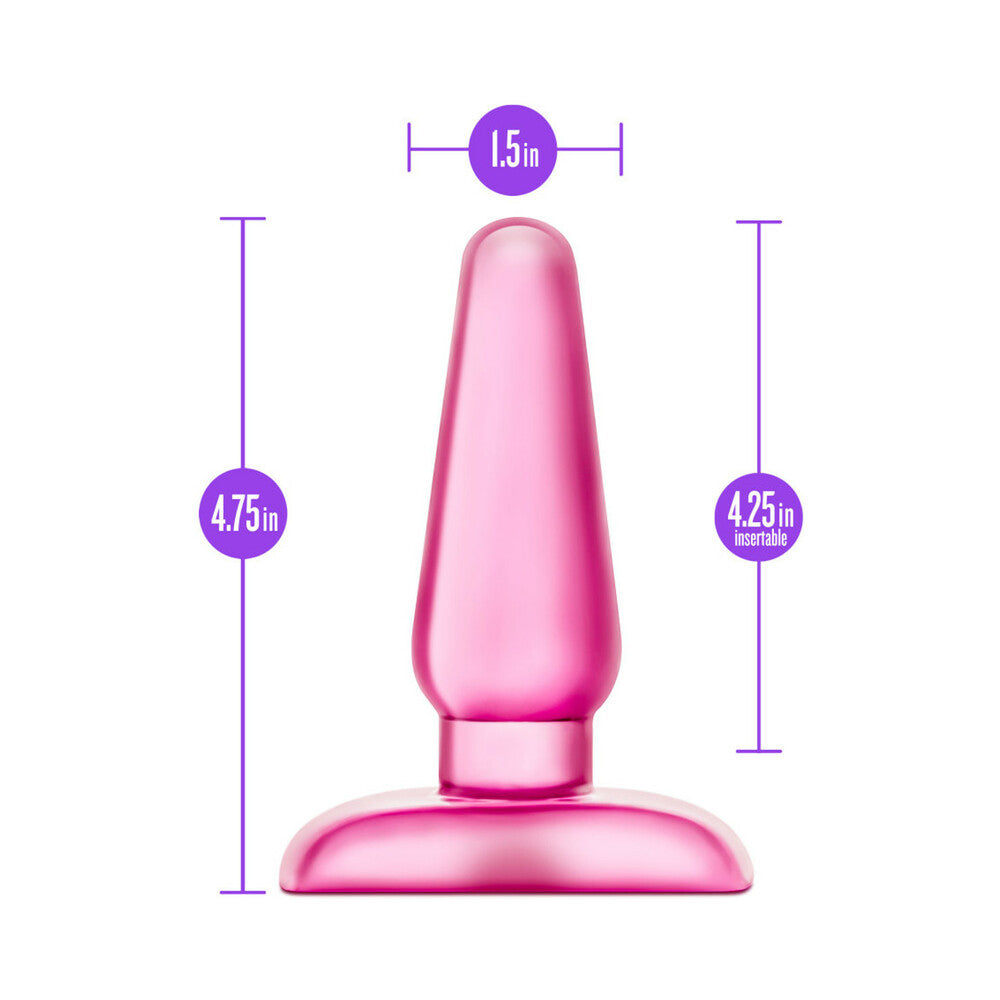 B Yours Eclipse Pleaser Anal Plug Medium Pink - Fantasies Boutique