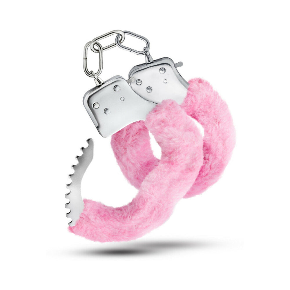 Blush Temptasia Adjustable Faux Fur Cuffs Pink - Fantasies Boutique
