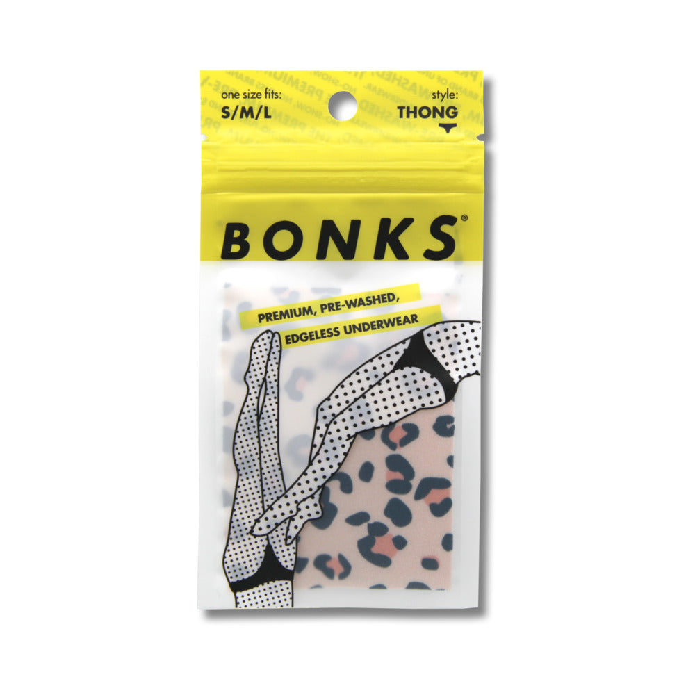 Bonks Cat's Out Of The Bag Seamless Thong O/S - Fantasies Boutique